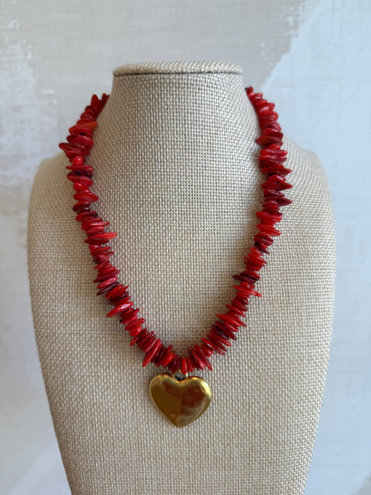 Poppy Necklace - Cola Stacks - 