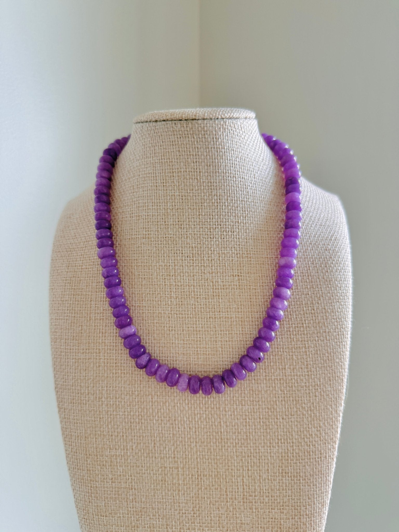 Purple Necklace - Cola Stacks - 