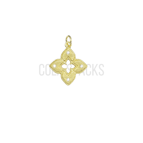 Quatrefoil Charm - Cola Stacks - 