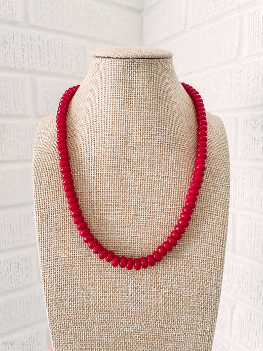 Red Necklace - Cola Stacks -