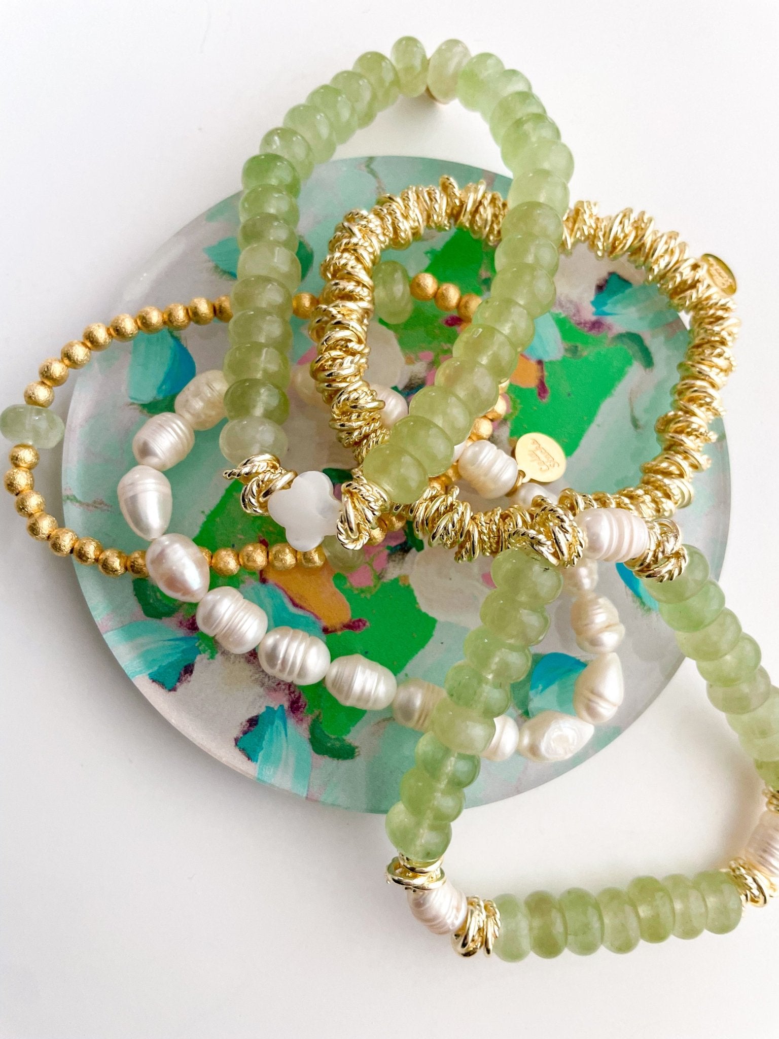 Riley Bracelet - Cola Stacks - 