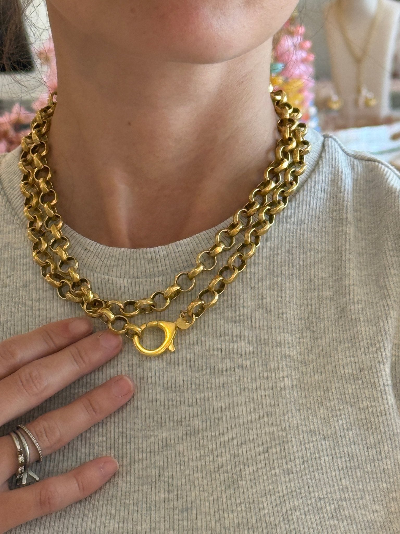 Rolo Wrap Necklace - Cola Stacks -