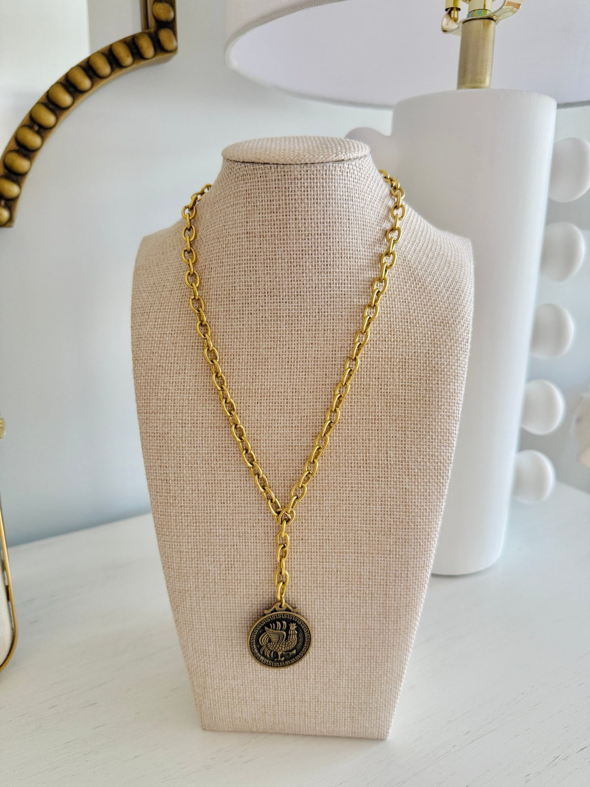 Rooster Drop Necklace - Cola Stacks -