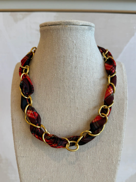 Rudolph Scarf Chain Necklace - Cola Stacks - 