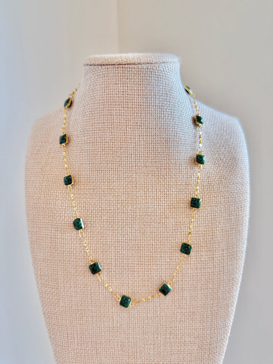 Salley Necklace - Cola Stacks - 