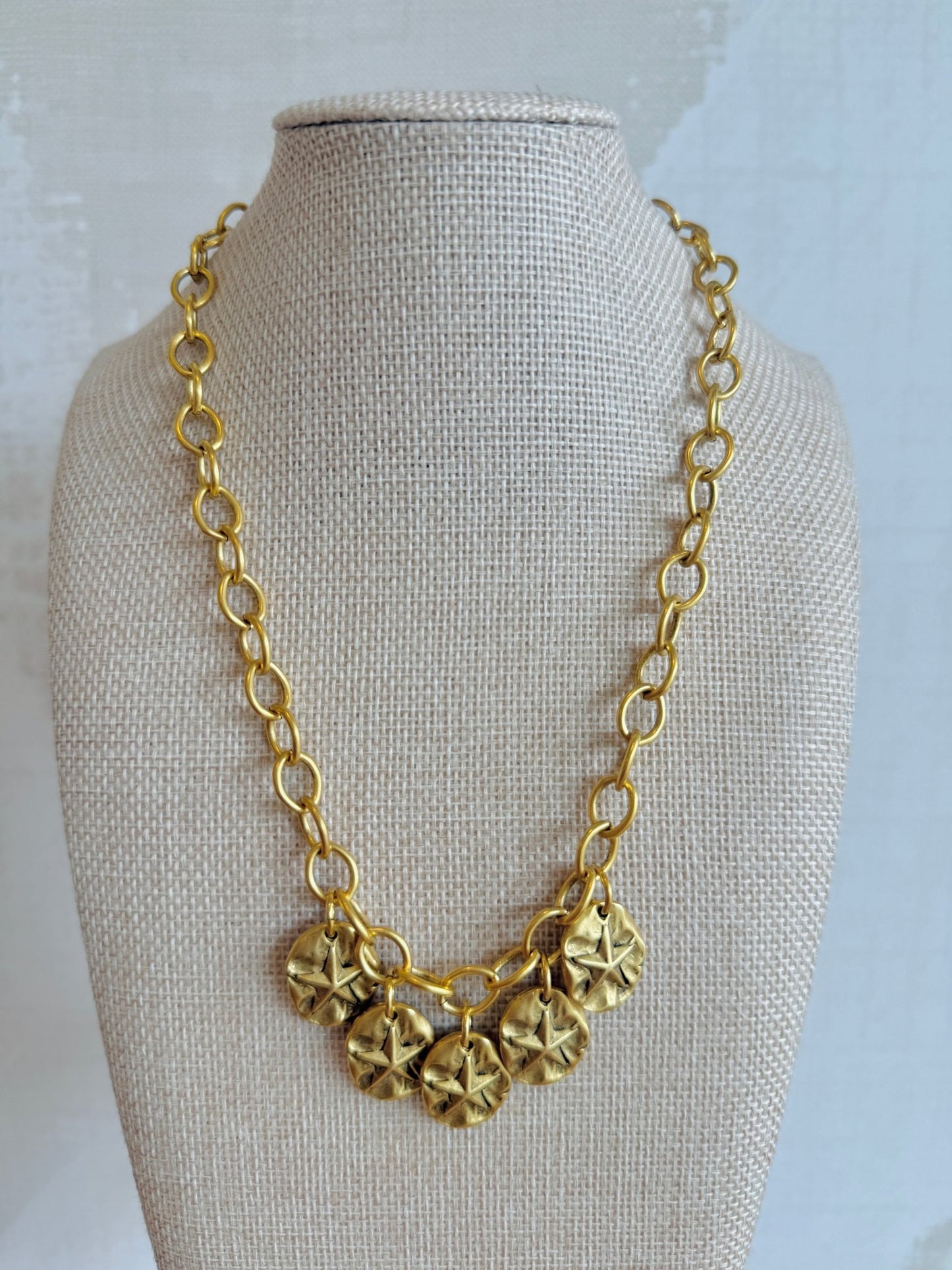 Sand Dollar Necklace - Cola Stacks -