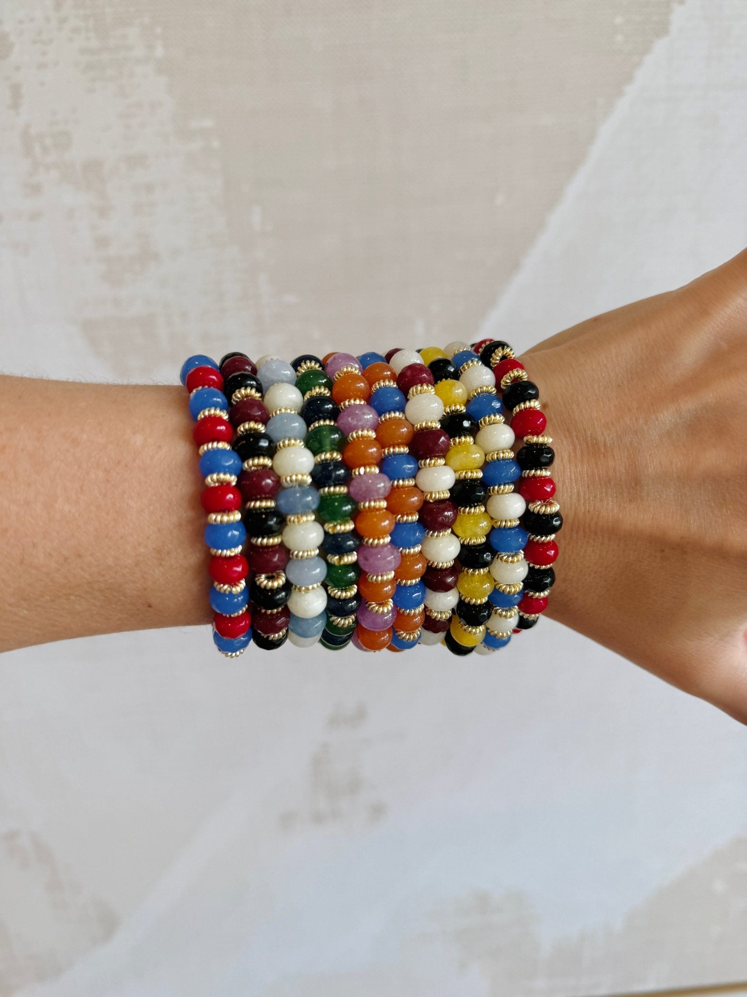 School Spirit Bracelet - Cola Stacks -