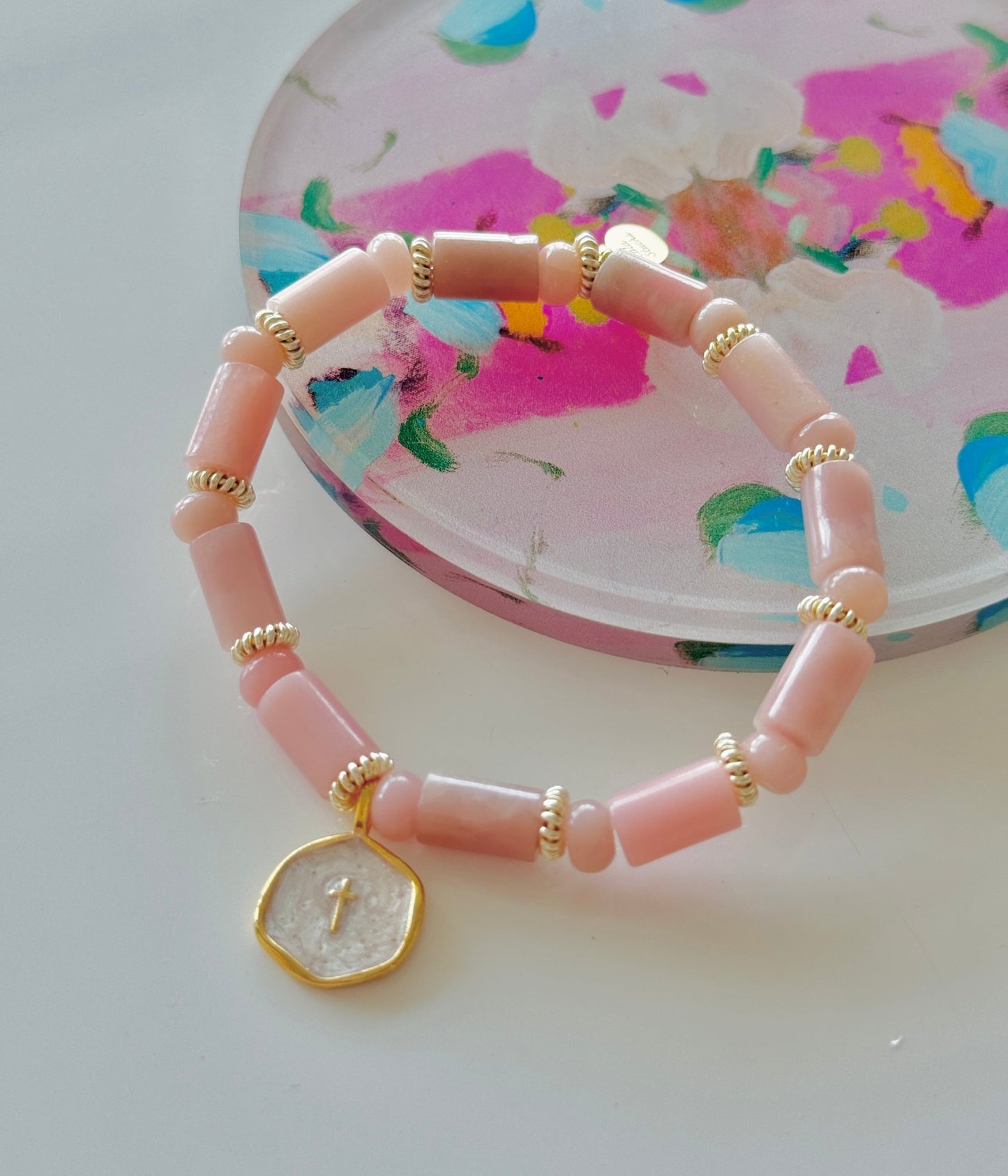 Shandon Cross Bracelet - Cola Stacks - 