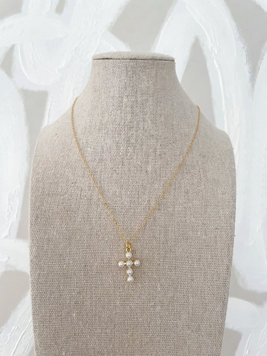 Signature Cross Necklace - Cola Stacks - 