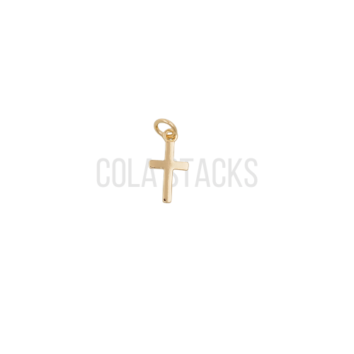 Simple Cross Charm - Cola Stacks - 