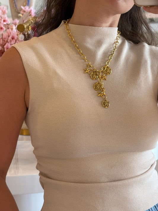 Starry Beach Necklace - Cola Stacks -