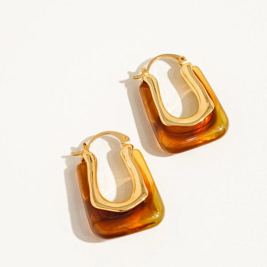 Talia Earrings - Cola Stacks - 