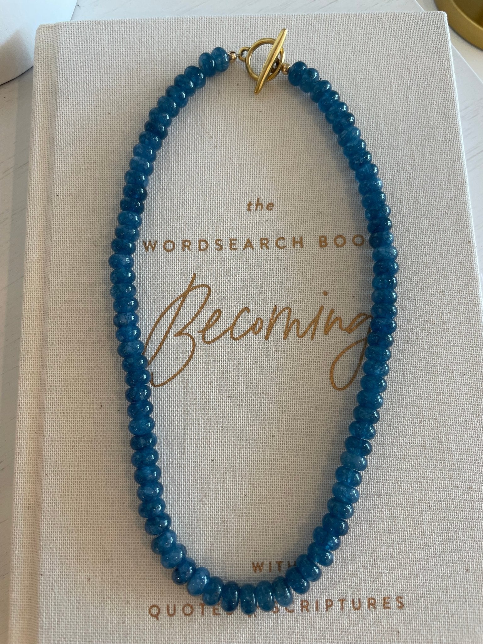 Teal Necklace - Cola Stacks - 