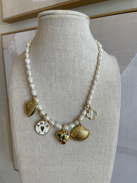 This & Yap Charm Necklace - Cola Stacks - 