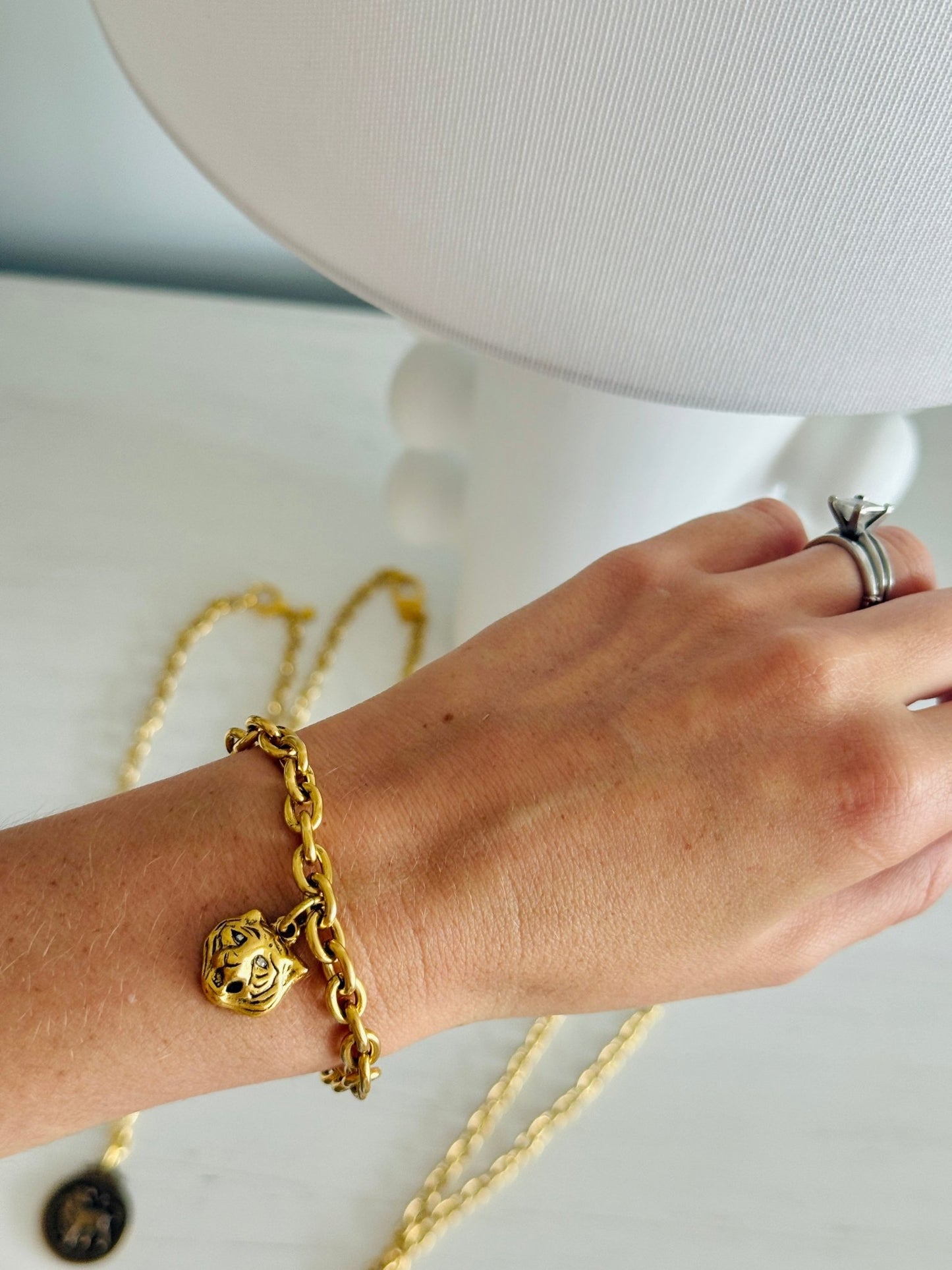 Tiger Head Bracelet - Cola Stacks -