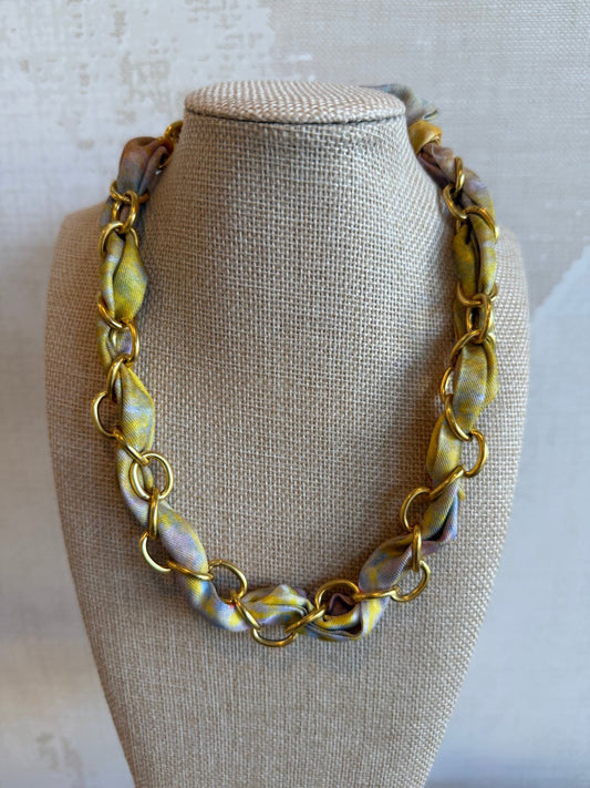 Transformed Scarf Chain Necklace - Cola Stacks - 