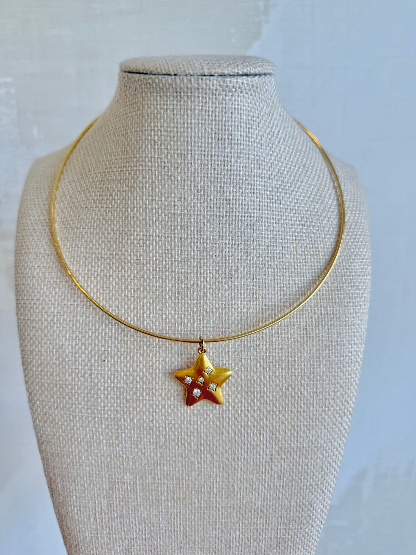 Twinkle Choker Necklace - Cola Stacks - 