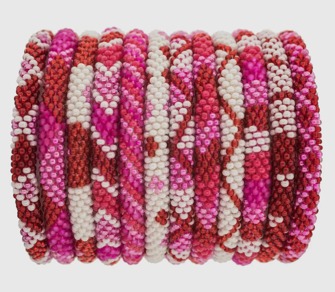 Valentine’s Roll On Bracelet - Cola Stacks - 