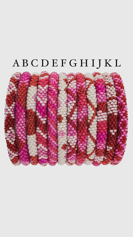 Valentine’s Roll On Bracelet - Cola Stacks - 