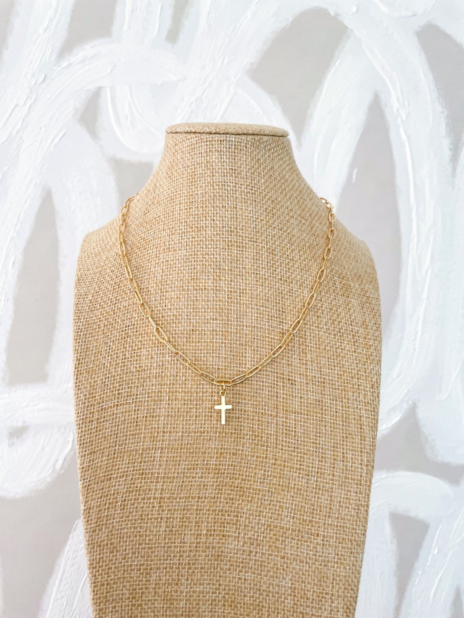 Waco Cross Necklace - Cola Stacks - 